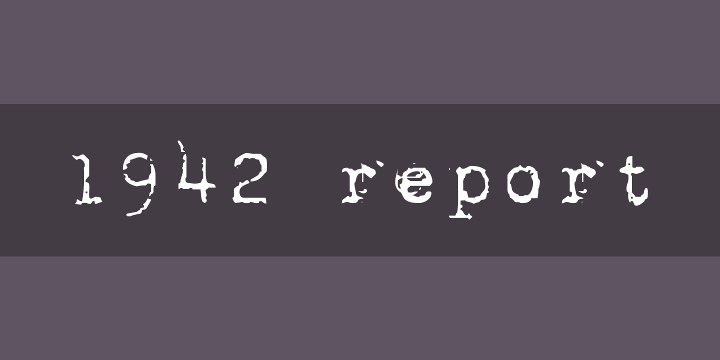 1942 report